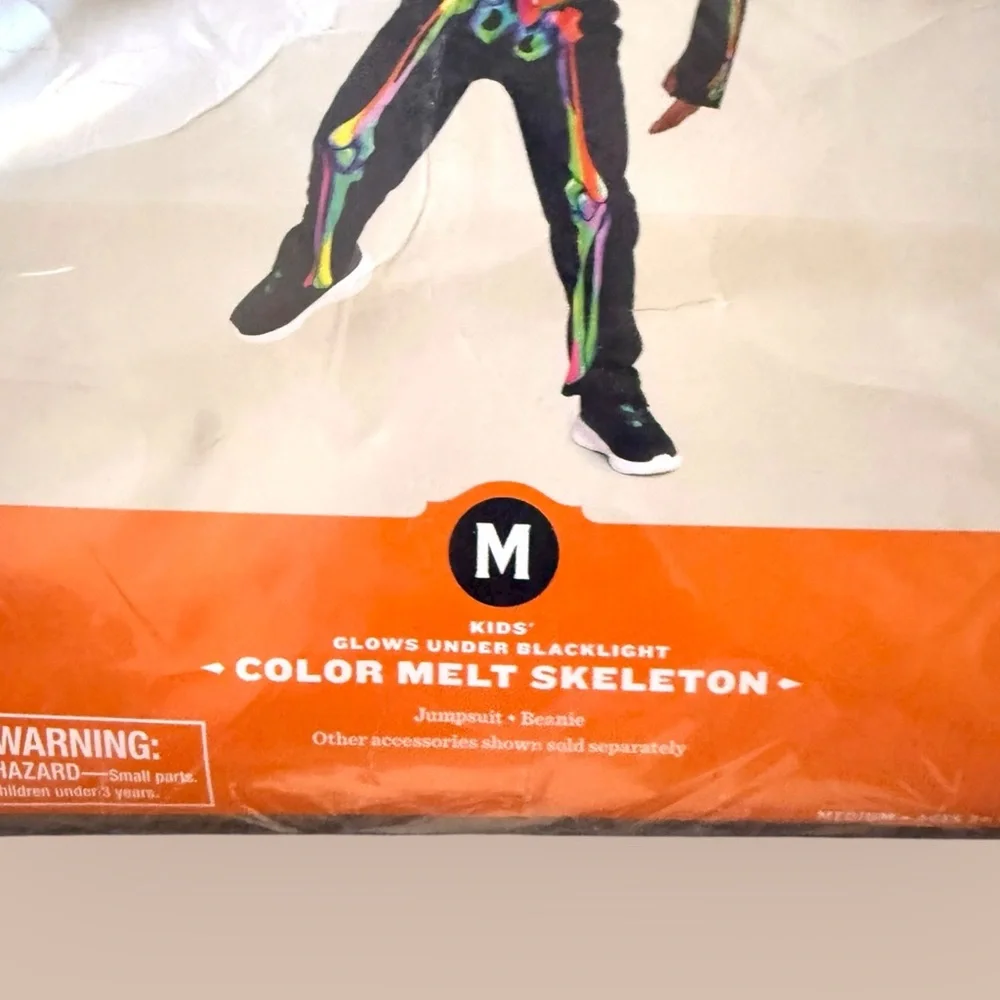 NWT Hyde & eeks kids Color Melt Skeleton costume SZ Med
